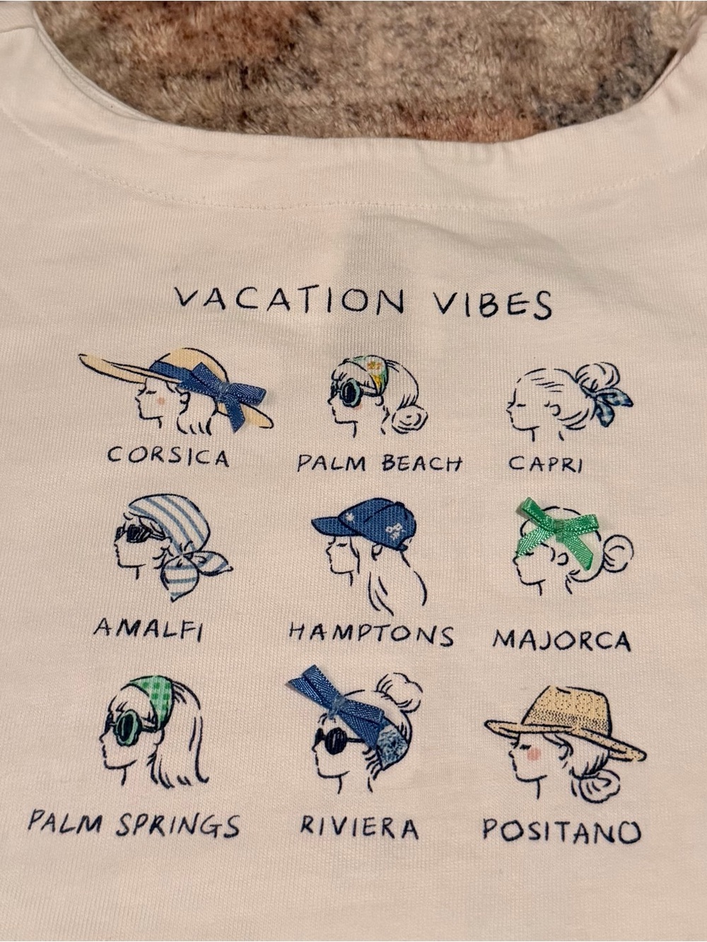 Janie and Jack Toddler  Vacation Vibes Graphic Long Sleeve Top - white size 4T